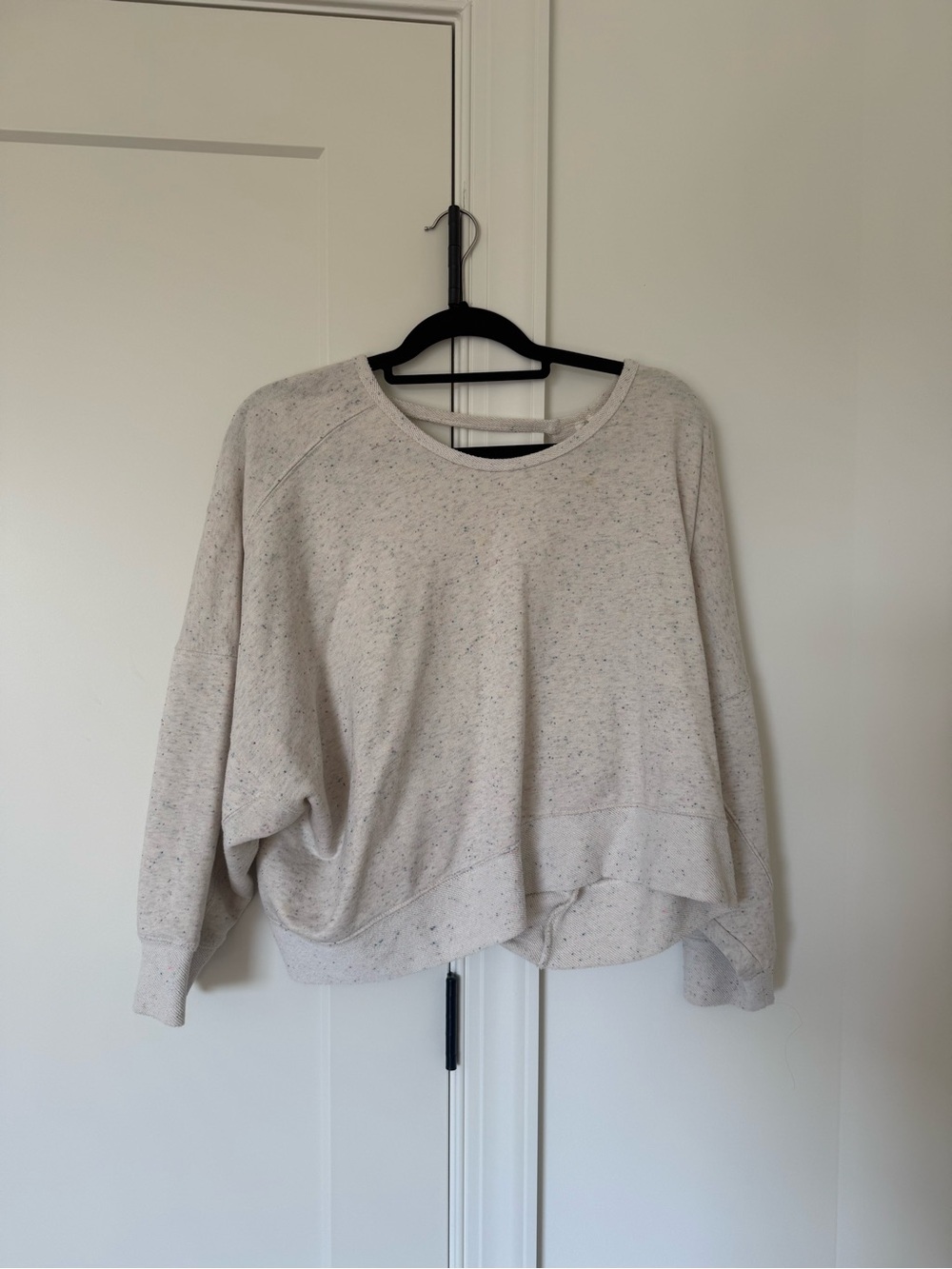 Lovestitch Speckled Cross Back Pullover - Small/Medium